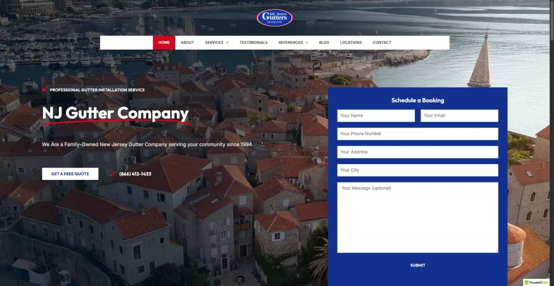 Lead-Generation Website for a New Jersey Gutter Company